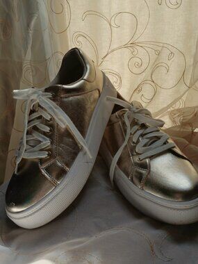 Guess Gold Platform Sneakers